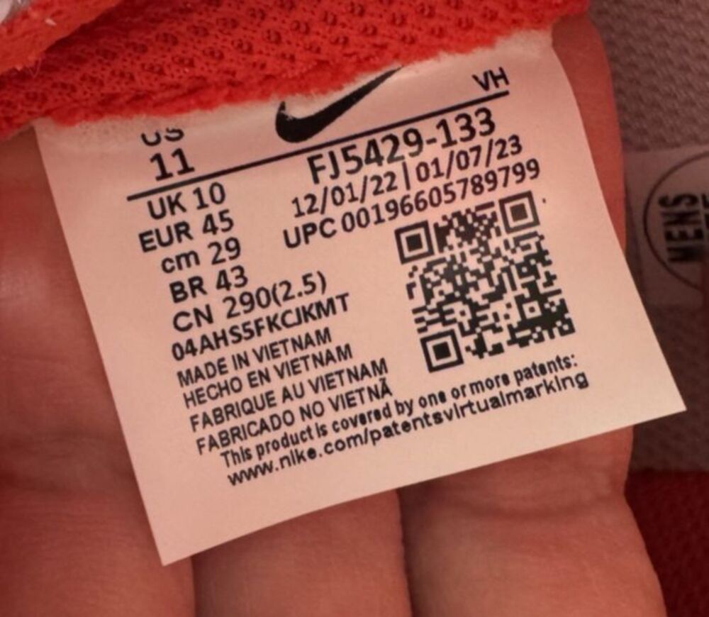 Nike Men's Dunk Low  "Athletic Department" in Sail/Picante Red - Picture 2 of 12